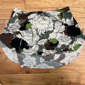 Short Ballet Skirt - earth, floral pattern
